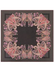 ETRO paisley-print silk scarf - Noir