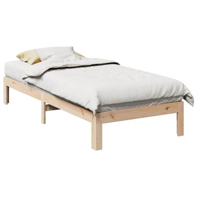 Bedframe zonder matras massief grenenhout 80x200 cm