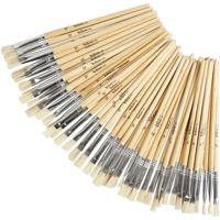 Creativ Company Yellowline kwastenset, afm 6+8+10+12, 48 stuk/ 1 doos