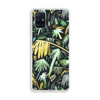 Tropical Palms Dark: Galaxy A51 4G Transparant Hoesje