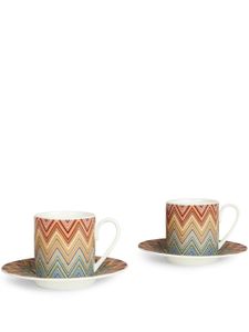 Missoni Home ensemble de tasses à café Zig Zag Jarris - Rouge