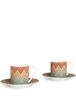 Missoni Home ensemble de tasses à café Zig Zag Jarris - Rouge