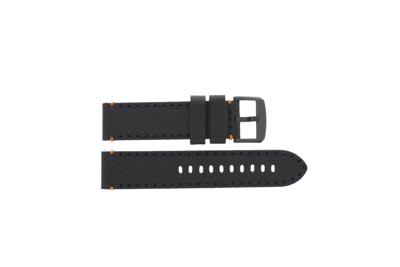 Horlogeband Tissot T600048779 Leder Zwart 22mm