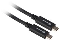 Sharkoon 4044951021208 USB-kabel 1 m USB 3.2 Gen 1 (3.1 Gen 1) USB C Zwart - thumbnail
