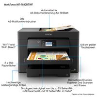 Epson WorkForce WF-7830DTWF All-in-one inkjet printer Zwart - thumbnail