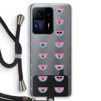 Smiley watermeloenprint: Xiaomi Mi Mix 4 Transparant Hoesje met koord