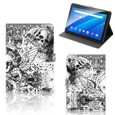 Tablettasje Lenovo Tab E10 Skulls Angel Tablettasje Lenovo Tab E10 Skulls Angel