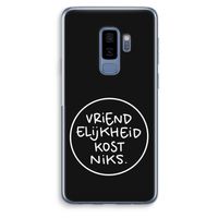 Vriendelijkheid: Samsung Galaxy S9 Plus Transparant Hoesje