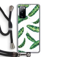 Lange bladeren: Samsung Galaxy S20 FE / S20 FE 5G Transparant Hoesje met koord