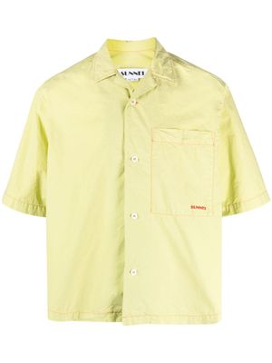Sunnei chemise à logo imprimé - Vert