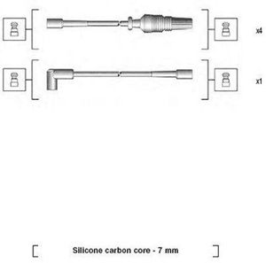 Bougiekabelset MSK568