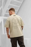 Cou7ure Essentials Classic Logo T-Shirt Heren Beige - Maat L - Kleur: Beige | Soccerfanshop