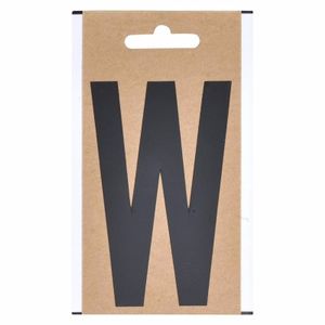 Huisvuil containersticker letter W 10 cm