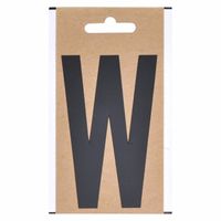 Huisvuil containersticker letter W 10 cm