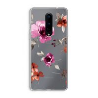 Geschilderde bloemen: OnePlus 8 Transparant Hoesje