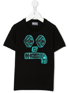 Diesel Kids t-shirt TDIEGOSB4 à imprimé graphique - Noir