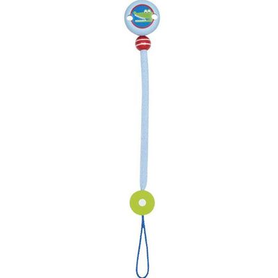 Heimess Fopspeenketting Krokodil Junior 21 Cm Blauw/groen