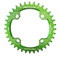 MOTSUV ronde smalle brede Chainring MTB fiets 104BCD tand plaat onderdelen schijf 38T (groen)