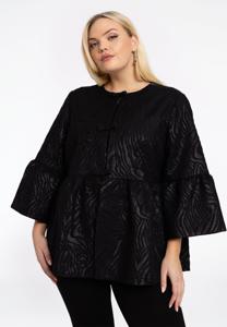 Yoek Korte blazer SARAH | Zwart | Maat 46/48