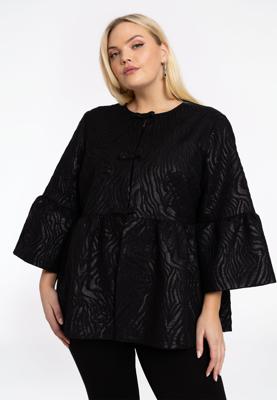 Yoek Korte blazer SARAH | Zwart | Maat 58/60