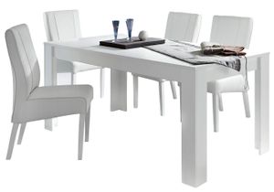 Eettafel Malibu 180 cm breed in wit