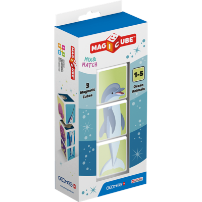 Geomag Magicube Mix & Match Ocean animals 3 stuks