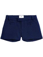 AMI Paris short en tweed - Bleu - thumbnail