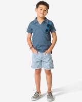 HEMA Kinder Korte Broek Ruiten Blauw (blauw)