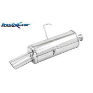 InoxCar uitlaat passend voor Peugeot 106 1.4 75pk 1996-2003 1x90mm Rally IXPE1060590RA