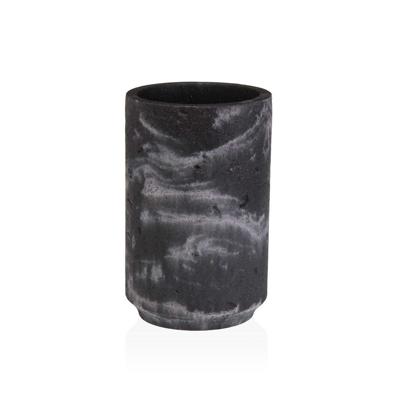 Tandenborstelhouder Versa Zwart Hars 6,9 x 10,2 x 6,9 cm