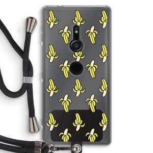 Bananas: Sony Xperia XZ2 Transparant Hoesje met koord