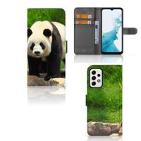 Samsung Galaxy A23 | Telefoonhoesje | Met pasjeshouder | Panda