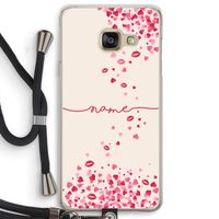 Hartjes en kusjes: Samsung Galaxy A3 (2016) Transparant Hoesje met koord