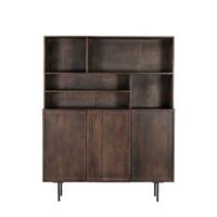 Livingfurn - Buffetkast Bruin Mangohout - 135x45x170cm - Elan