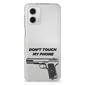 Motorola Moto G73 Silicone-hoesje Pistol DTMP