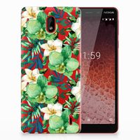 Nokia 1 Plus TPU Case Orchidee Groen