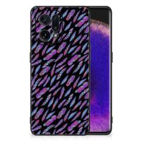 OPPO Find X5 Back Case Feathers Color