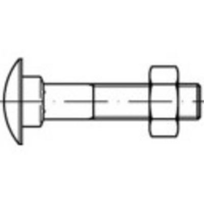 TOOLCRAFT 111510 Platbolschroef M16 280 mm Buitenzeskant DIN 603 Staal Galvanisch verzinkt 25 stuk(s)