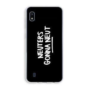 Neuters (zwart): Samsung Galaxy A10 Transparant Hoesje
