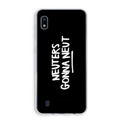 Neuters (zwart): Samsung Galaxy A10 Transparant Hoesje
