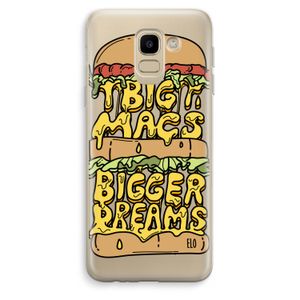 Big Macs Bigger Dreams: Samsung Galaxy J6 (2018) Transparant Hoesje
