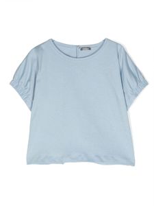 Il Gufo t-shirt à ourlet élastique - Bleu