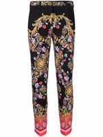 Versace Jeans Couture pantalon skinny à imprimé baroque - Noir