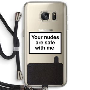 Safe with me: Samsung Galaxy S7 Transparant Hoesje met koord