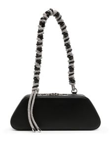 Kara sac porté épaule à ornements en cristal - Noir