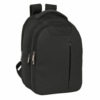 Rugtas voor Laptop en Tablet met USB Uitgang Safta Business Zwart (31 x 45 x 23 cm)