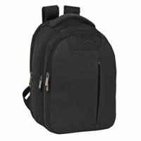 Rugtas voor Laptop en Tablet met USB Uitgang Safta Business Zwart (31 x 45 x 23 cm)