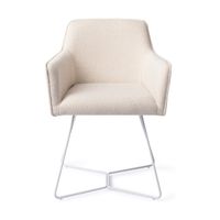 Jesper Home Hofu eetkamerstoel beehive white Enoki