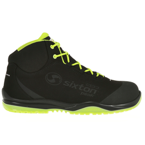 Sixton Peak Cuban Hoog 91370-00 S3 | Zwart/Geel | Maat 38 - 8052086524163