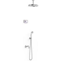 Regendouche set electronisch Tres Shower Technology Classic | Inbouw | Thermostaatkraan | 3-weg | Vintage | Chroom